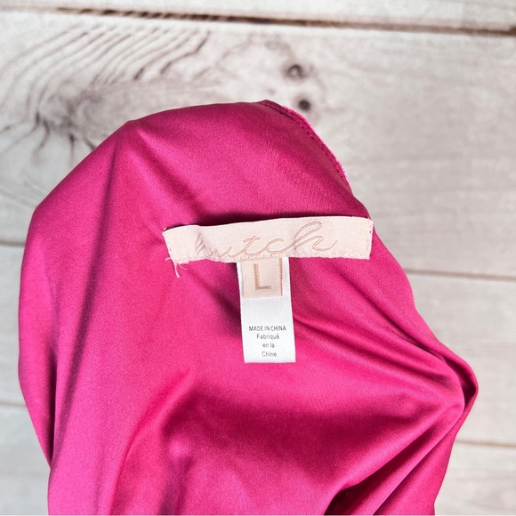 Hutch Women's Large Pink Monty Bodycon Ruched Dress - Picture 11 of 12